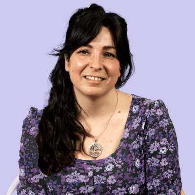 Photo mauve rectouchée